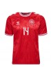 Danmark Mikkel Damsgaard #14 Fotballdrakt Hjemme Klær EM 2024 Korte ermer